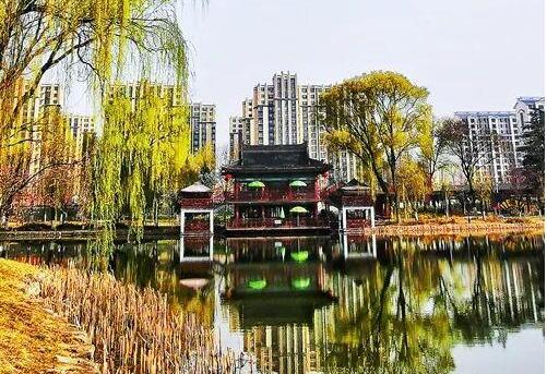 天水馬跑泉公園，這滿園春色似美人的嫣然一笑般撩人