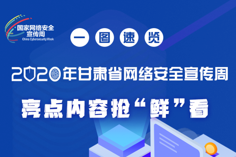 一圖速覽2020年甘肅省網(wǎng)絡(luò)安全宣傳周，亮點(diǎn)內(nèi)容搶“鮮”看！