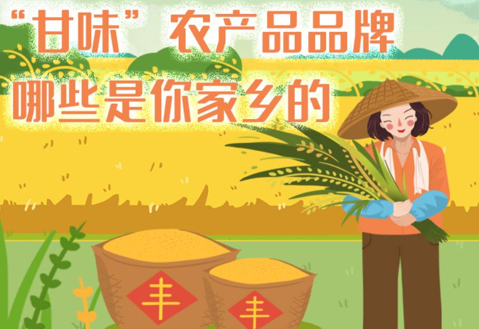 一圖帶你了解“甘味”農(nóng)產(chǎn)品品牌 ，哪些是你家鄉(xiāng)的？