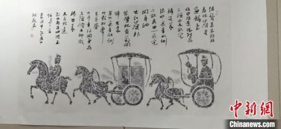 圖為傳拓作品。　崔琳 攝