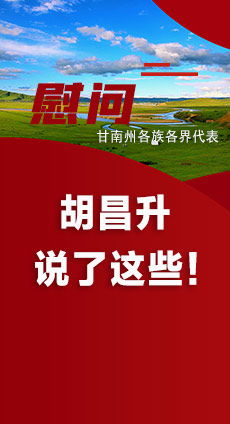  圖解|慰問甘南州各族各界代表 胡昌升說了這些！