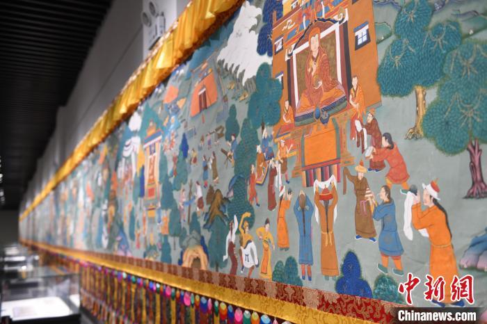 8月20日，“塔影河聲吉祥千年——涼州會盟暨蘭州與武威文物聯(lián)展”在蘭州市博物館開展。戴文昌 攝