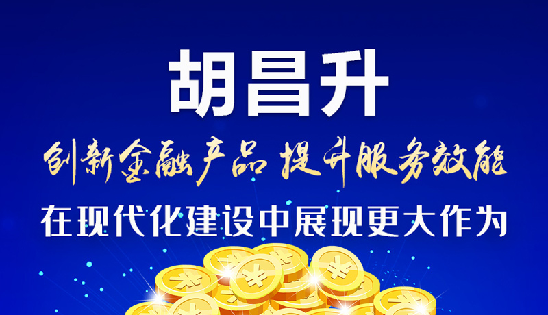 圖解|胡昌升：創(chuàng)新金融產品 提升服務效能 在現(xiàn)代化建設中展現(xiàn)更大作為