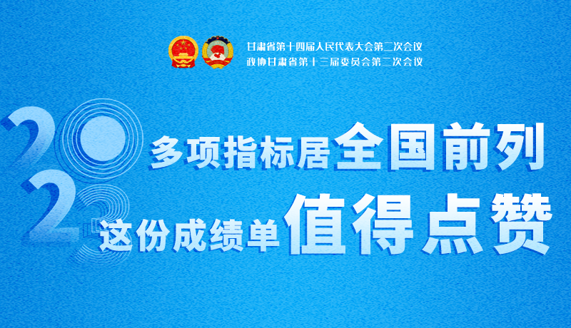 【聚焦2024甘肅兩會】3D海報|多項指標(biāo)居全國前列！甘肅這份成績單值得點贊