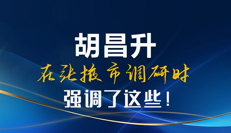 【甘快看】圖解|胡昌升在張掖市調研時強調了這些！