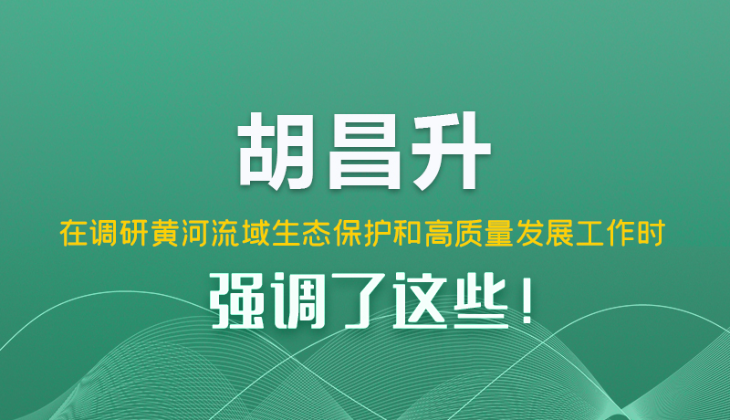 圖解|胡昌升在調(diào)研黃河流域生態(tài)保護(hù)和高質(zhì)量發(fā)展工作時強(qiáng)調(diào)了這些！