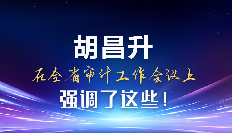 圖解|胡昌升在全省審計(jì)工作會(huì)議上強(qiáng)調(diào)了這些！