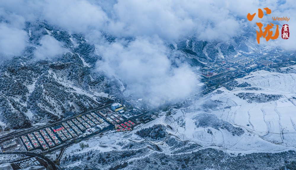 春雪落天祝 揮就一幅潑墨寫(xiě)意